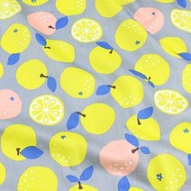 의류 재봉 천레몬 애플 코튼 천 패치 워크 원단 의류 드레스 DIY 침구 퀼트 재봉용 160cm x, 01 B