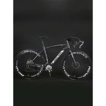 로드 자전거 바이크 드롭바 26인치 27단 카본 프레임, 26인치 27단 일체형 휠 티타늄 실버