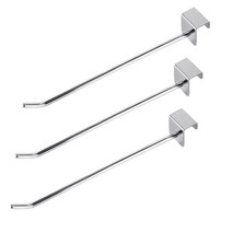 초강력 타공판 디피 수납 선반 제품 집게 후크 스틸 고리, 실버25cm