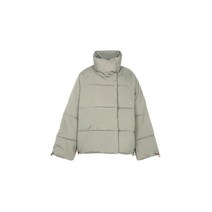 원 헌드레드 여성 FELLOW 하이넥 드로우스트링 비건 패딩(1732-13027 LAUREL OAK) 베이지