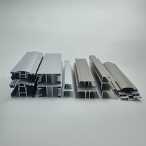 폴리카보네이트 렉산 부자재 덮개바 마감바 H바 연결바 가스켓 실리콘, 상하바(실버) 16T_2000mmX3개