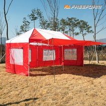 프리폼 캐노피천막 럭셔리 3X6 풀세트 야외 실내 행사용 텐트 포장마차 테라스 바람막이 그늘막 옥상, L타프풀 3X6 딥그린
