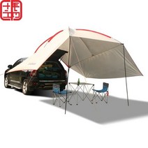 차량용어닝 차박타프 롱싱어 차박도킹텐트 차크닉, 스카이블루(자동차 일회용)