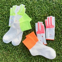 캔디 여성골프양말 단목양말 형광양말 네온컬러 방울 2종세트 구매가능, 네온오렌지