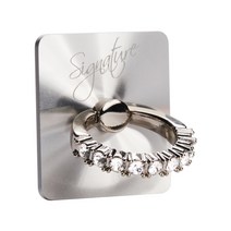 스마틱스 스마트그립 시그니처 그립 톡 스마트링 핸드폰거치대, 1개, 실버