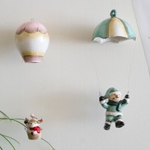 [트리빌리지]빈티지 크리스마스 열기구 2type 인테리어 소품, 단품