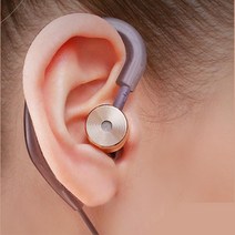 운동시 이어가이드 귀걸이형 유선이어폰 휴가용품, 블랙 (930개)