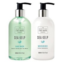 스코티시파인솝 바다 다시마 핸드 워시x핸드 로션 케어 세트 2x300ml 대용량