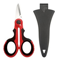 다목적가위 충전전동가위 신제품 고 탄소강 가정용 가위 도구 전기 기사 스트리핑 와이어 절단 직물 종이 및 케이블, Red