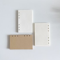 6공 다이어리 A6 A5 속지 내지, 블랙
