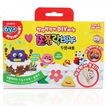 (FJ) 쪼물락비누 아트솝 5색세트(기본도형비누만들기)
