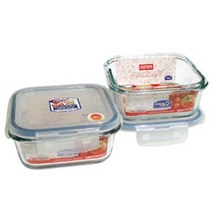 락앤락 내열유리 반찬통세트 450mL 2개 냉장고 정리, 락앤락 내열유리 반찬통세트 450mL 2개 냉