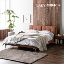 레이디가구 위슨 가죽침대 퀸 몬스터 뉴필로우탑 50T, 멜로우핑크