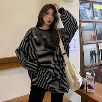 박시스타일 줄무늬티 스프라이트맨투맨 스프라이트티셔츠 옷 패션 봄 스타일