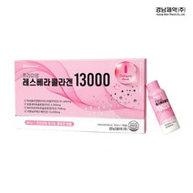 경남제약 프리미엄 레스베라 콜라겐 13000mg 고함량 액상형 땅콩새싹추출 석류농축액 영국산 비타민c 함유 50mg x 7병, 50ml x 7병(4세트) 4주분, 7개