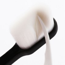 허니파밍칫솔 초미세만모 부드러운 잇몸 좋은 다가닥 라차치솔 화이트 블랙 일자 물결 1P, 일자 화이트 1개