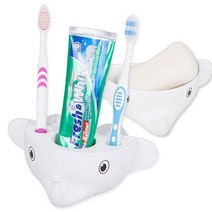 코끼리 디자인 욕실정리 비누수납 흡착식 행거 COCORI 비누보관함, 3개