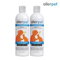 알러펫 털 알러지 완화제 비듬 각질제거 보습 3종 (고양이 강아지 펫 범용성) 355ml x 2병, 알러펫 고양이용 355ml x 2병