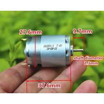 민코타새로운 27.6*37.6mm 7.4V 15000rpm 380 DC 모터 비행기 모델 용 고속 카본 브러시 ~, 한개옵션0