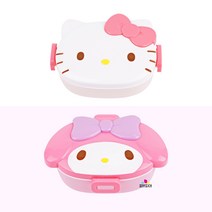 산리오 마이멜로디 헬로키티 페이스 도시락 1단 캐릭터 유아 유치원 초등 학생 소풍 야외, 1.헬로키티 페이스 1단도시락