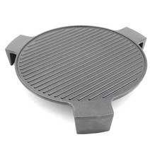 Hongso 대형 Big Green Egg 그릴 및 기타 45.7cm(18인치) 직경 요리 그릴용 주철 플레이트 세터 카마도 그릴 45.7cm(18인치) 스모킹 스톤 피자 스, Ceramic, 18 w/o Legs