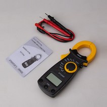 DT3266F LCD Digital Clamp Multimeter Amperemeter AC/DC Voltage Current Ampere NCV Resistance Diode Tester Easy to Use, 검은색, 01 Black