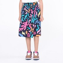 MARC JACOBS 멀티컬러 프린트 허리 리본 스커트