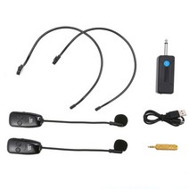 연주용 색소폰핀마이크 asmr 방송용 바이올린 마이크 수업용 유튜버 유튜브용 헤드 마운트 uhf 무선 원 드래그 2 간섭 방지 무선 송신기 수신기 야외 성능, 협력사, 패키지 4