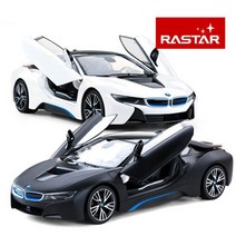 라스타 BMW I8 무선 조종 자동차 RC카 1 14 도어오픈, 블랙에디션