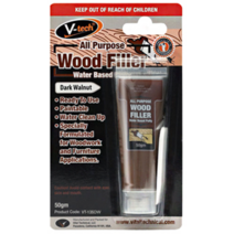 브이텍 우드필러 50g 목재용 퍼티 빠데 화이트 다크월넛 잭우드 오크, 브라운