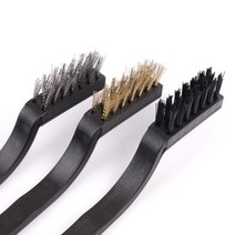 틈새 청소 브러쉬 녹 찌든때 물때 운동화 기계 부품 공구 솔 철판 불판 세탁 빨래 신발 용 3개세트 다양한 용도 나일론 철사 황동 소품 소형 미니 미세 클리너 칫솔형 3p