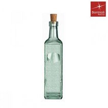 보르미올리 유리밀폐용기 코르크마개 오일병 550ml 에티켓