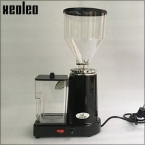 XEOLEO-전기 커피 그라인더 200W 에스프레소 커피 머신 터키식 커피 밀러 60mm 플랫 버 그라인더 에스프레, 02 Black_01 110V_03 UK