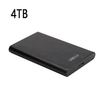 1테라 외장하드 기존 100 고속 휴대용 ssd 2tb4tb8tb16tb30tb 외장형 하드 드라이브 대용량 저장, 4tb 블랙