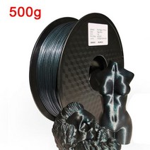 3D프린팅 필라멘트 PLA 반짝이 3D 프린터 필라멘트 금속-승화 제품처럼 빛나는 재료 인쇄용 1.75mm DIY 용, 08 Magic blue- 500g