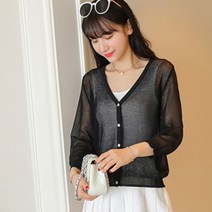 가바바 여성 린넨가디건 가볍게 입기 좋은 여성스러운 데이트룩 린넨 가디건 G35595