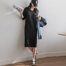 [나크21] (55~88) 후드 울 니트 롱 원피스 NK13-O-11