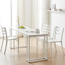 우아한 고급 인조대리석 4인식탁 1500 30평 프렌치 긴, 블랙