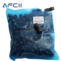 공압 공기 피팅 PU4 PU6 PU8 PU10 PU12 PU14 PU16 블루 PU 스트레이트 커넥터보다 우수한 50pcs 100 피스, [01] 50pcs, [01] PU4 OD4mm