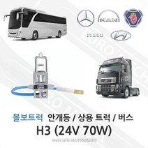 볼보트럭 안개등 전구 다마 H3 24V 대형트럭 전용 볼보트럭부품 스카니아 벤츠 만 이베코 현대 덤프 츄레라 카고