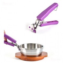 미끄럼방지 집게머리 편안한 손잡이 그립 뚝배기집게 냄비집게 불판집게 길이 18cm, 7호