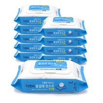 두툼한 엠보싱 티엔씨 물걸레청소포 표준형 30매 / 베이킹소다함유, 10개