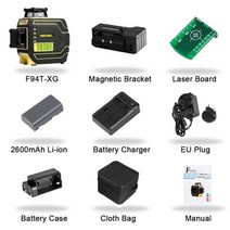지적측량 gps측량기 레이저 포인터 레벨기거치대 광파기 레이저레벨기 레벨기 레이저줄자 레이저자 마킹기 firecore f94t-xg 3d 12lines ip65 녹색 94, 중국, F94T-XG-5