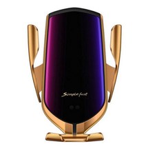 무선충전거치대 모니터받침대 차량용핸드폰거치대10W 빠른 자동차 무선 충전기 패드 홀더 아이폰 13 프로 1, 02 Gold, 02 Gold