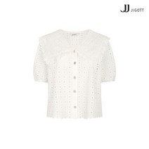JJ지고트 아일렛 스캘럽 크롭 블라우스 GN5A0BLJ1