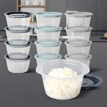 전자렌지 냉장 냉동 밥용기 275ml 13P 건조식품저장 혼밥족 눅눅함방지 소분용기 밥팩, 쿡앤밥275ml 연그레이 13p (9,993개), 1개