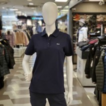 루이까스텔 여성 골프 CP PQ 배색단추 반팔 요코 카라 티셔츠 3LRTS410 네이비 루이 777