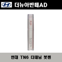 현대 더뉴아반떼AD TN6 더데님 주문컬러붓펜 자동차 도색 차량용 카페인트, 현대 TN6 더데님 주문컬러붓펜