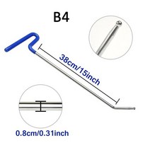 페인트가없는 덴트 수리 스프링 스틸로드 바디 덴트 제거 우박 세트 8 pcs 탭이있는 수리 해머, b4