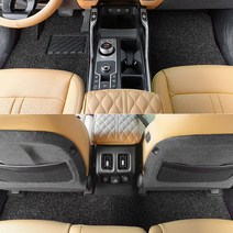 아우디 Q7 2세대 4M 아이칸 자동차 코일매트 1+2열 확장형, 블랙, 일반형